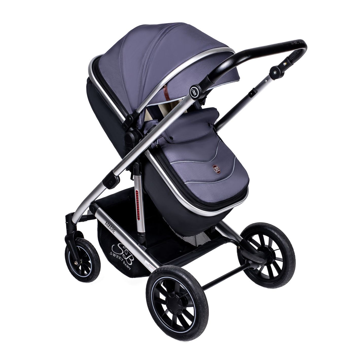 Коляска-трансформер Amare Grey