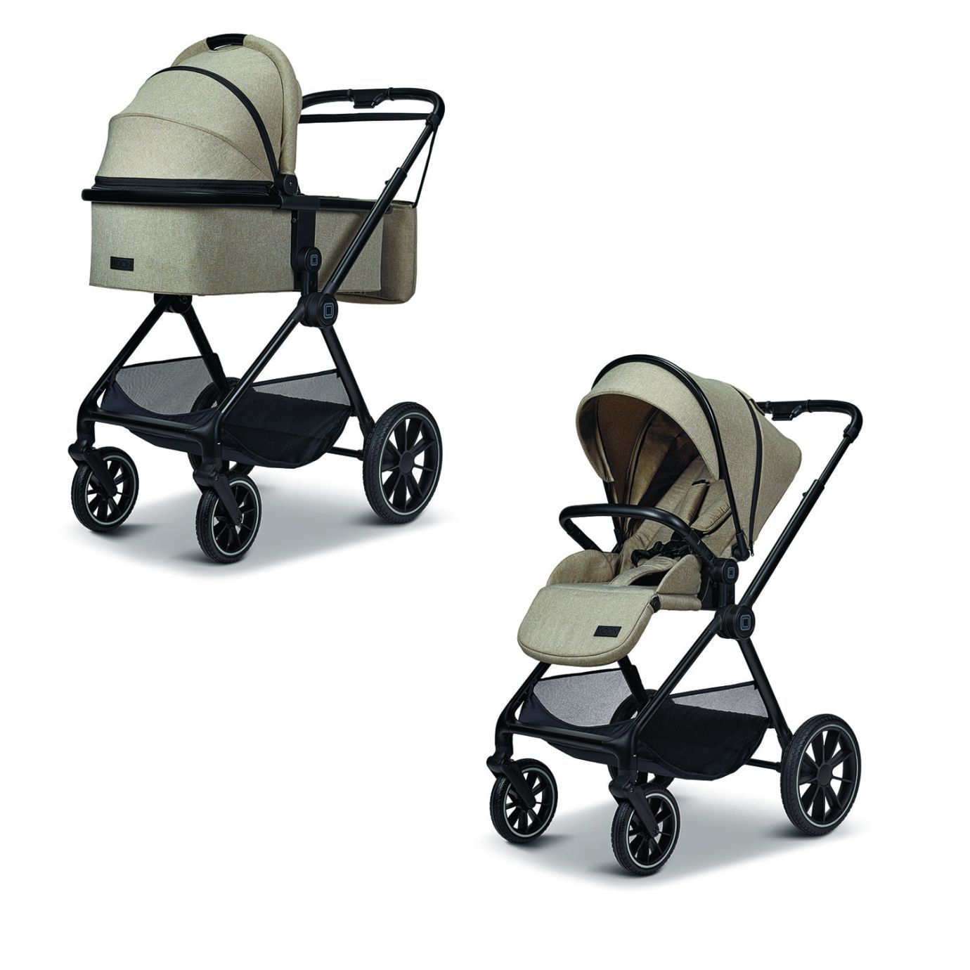 Коляска детская 2в1 Clicc mud/melange 2025