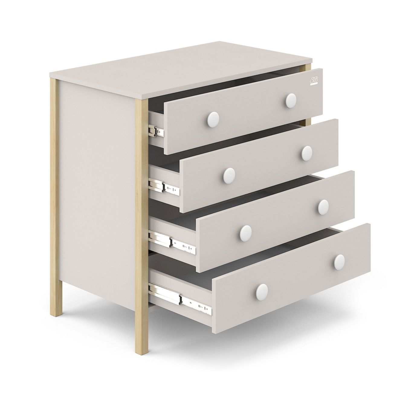 Пеленальный комод Giovanni Кашемир/Натуральный