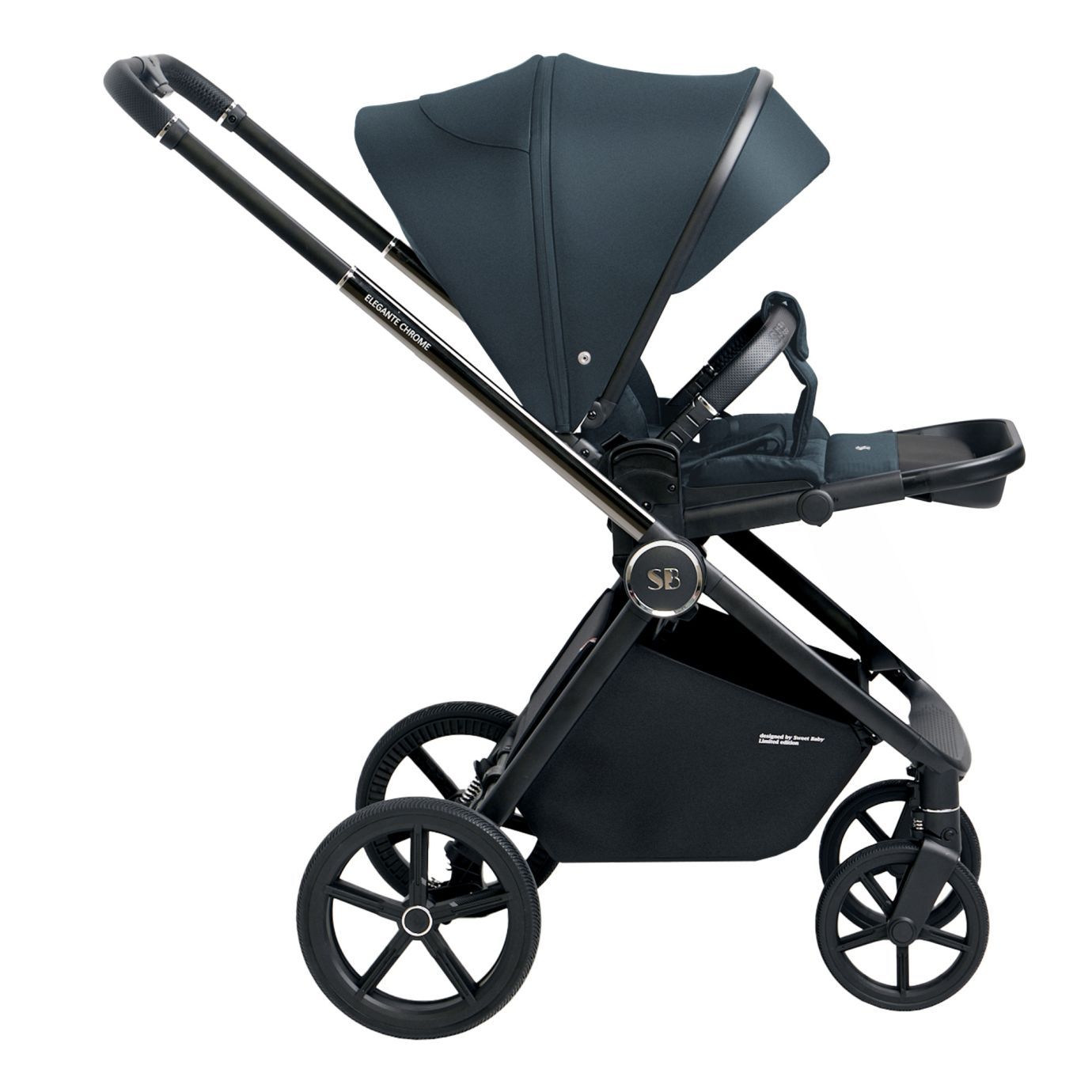 Прогулочная коляска Elegante Chrome Blue
