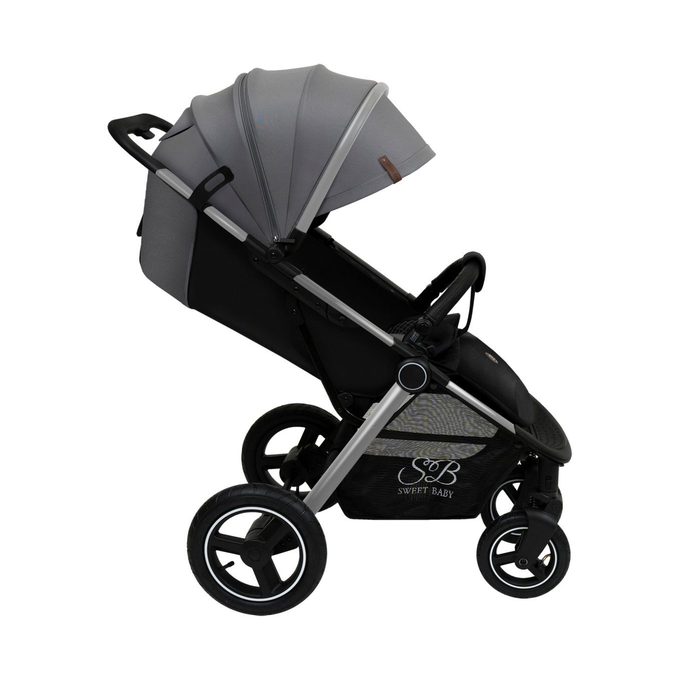 Прогулочная коляска Suburban Compatto Silver Gray (Air)