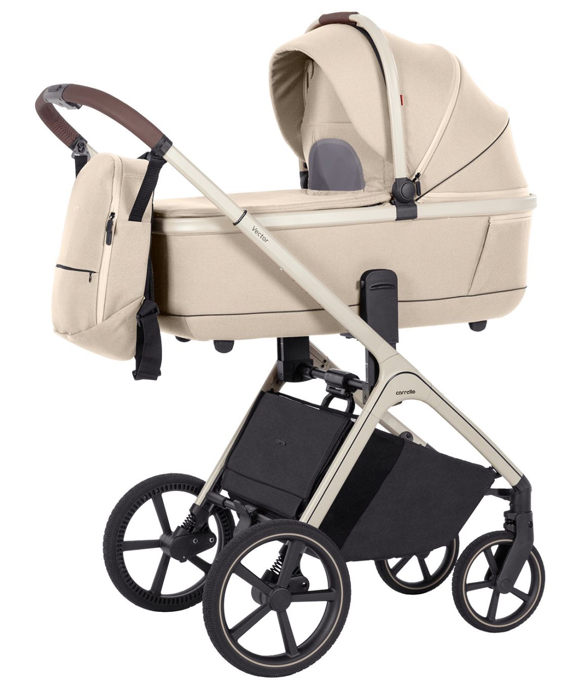 Коляска 2 в 1 Carrello Vector светлая рама