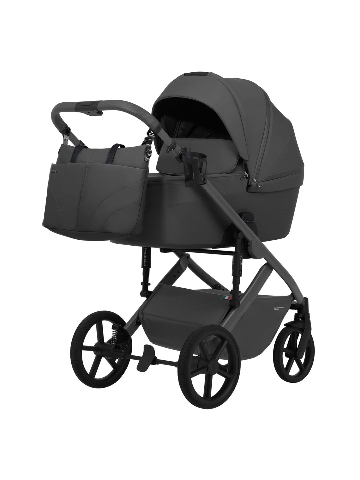Коляска 2в1 SBL Dolce Dark Grey