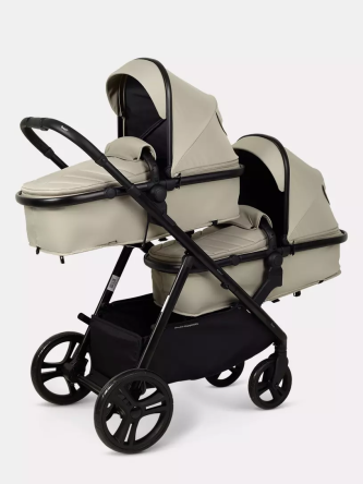 Коляска-трансформер для двойни и погодок Rant Dualo BEIGE