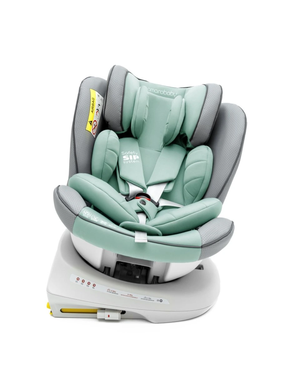 Автокресло детское CHAMPION, Isofix класс D, группа 0+/1/2/3 бирюзовый