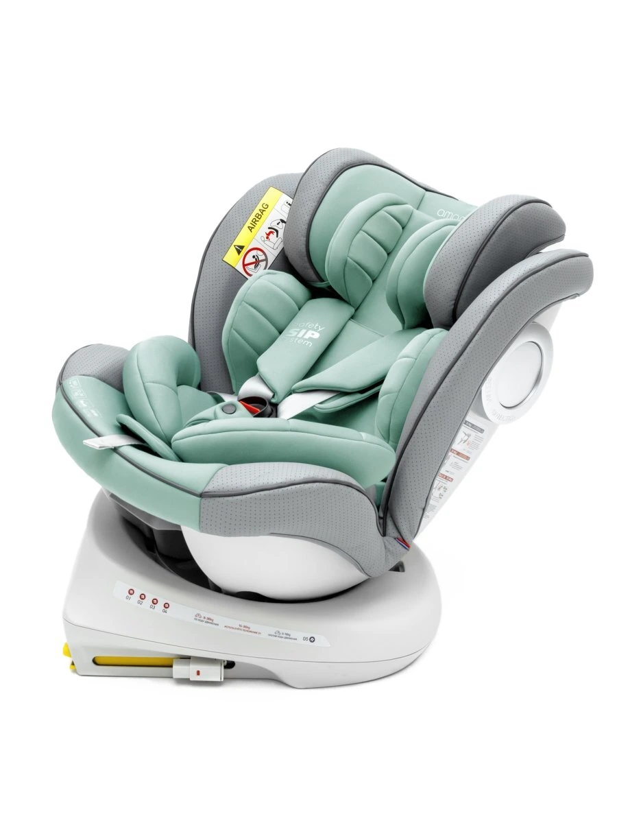 Автокресло детское CHAMPION, Isofix класс D, группа 0+/1/2/3 бирюзовый