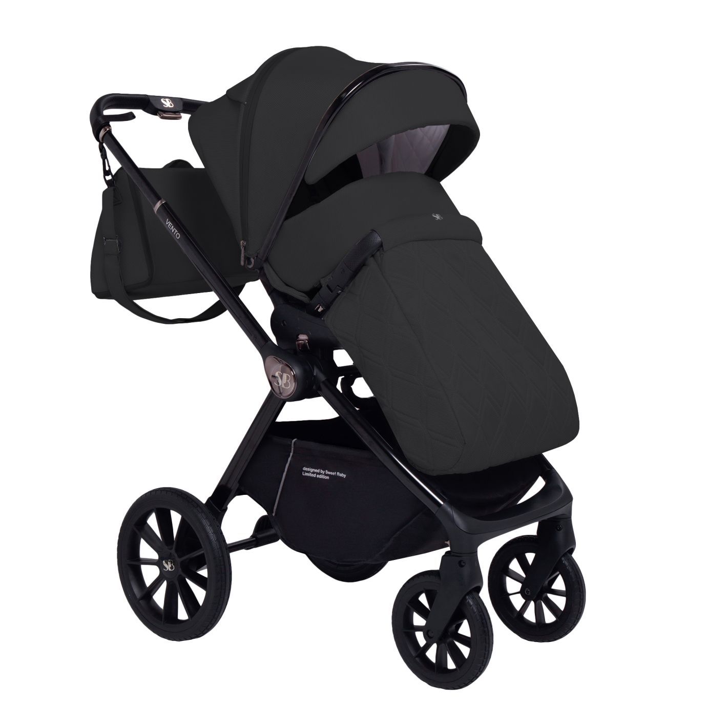 Коляска 3в1 Sweet Baby Vento Black