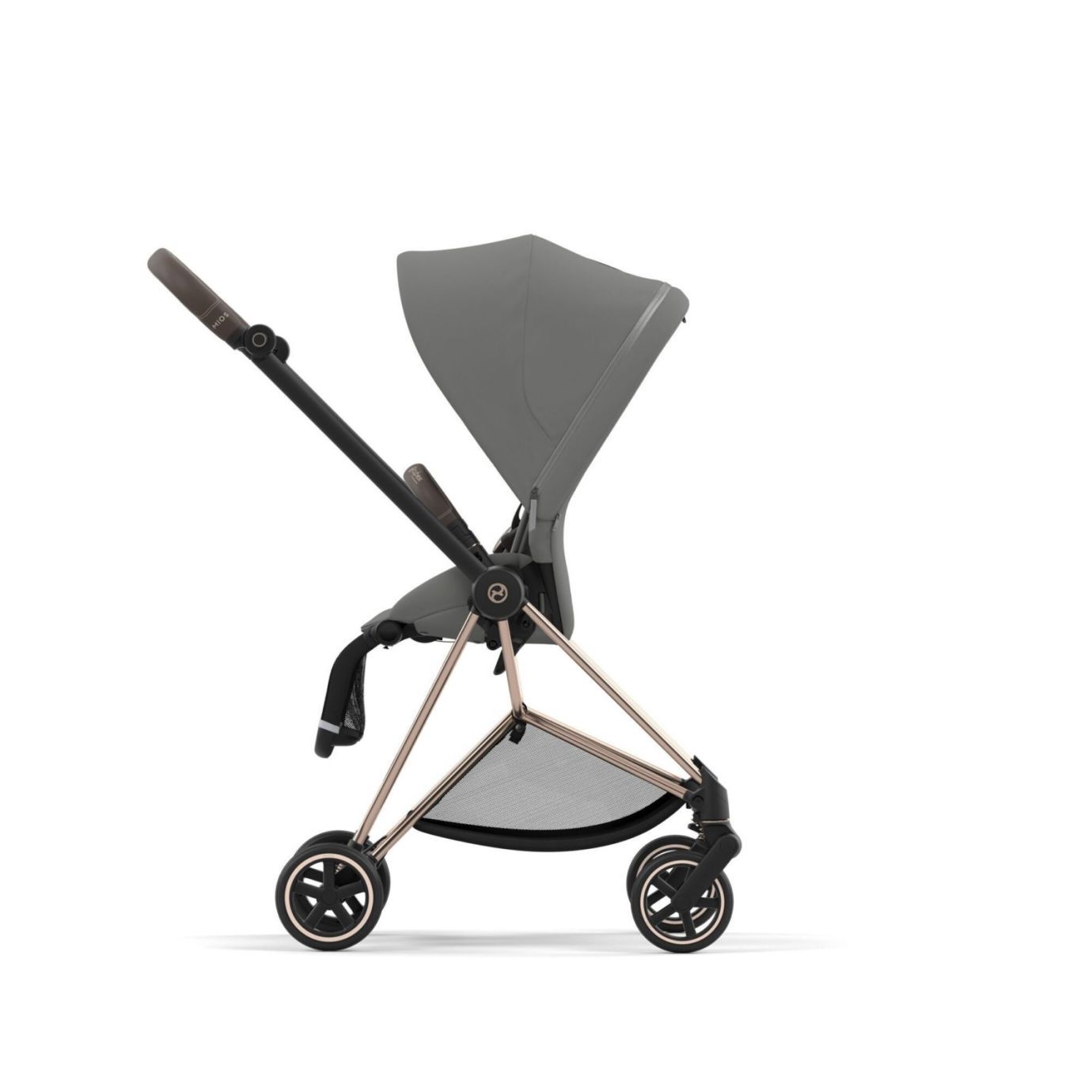 Cybex Mios III Прогулочная коляска, шасси Rose Gold, Mirage grey