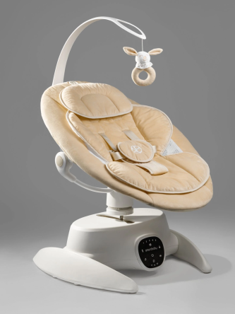 Качели электронные детские Smart swing, бежевый