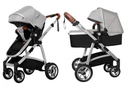 Коляска 2 в 1 Baby Tilly T-165 Futuro Air Mist Grey