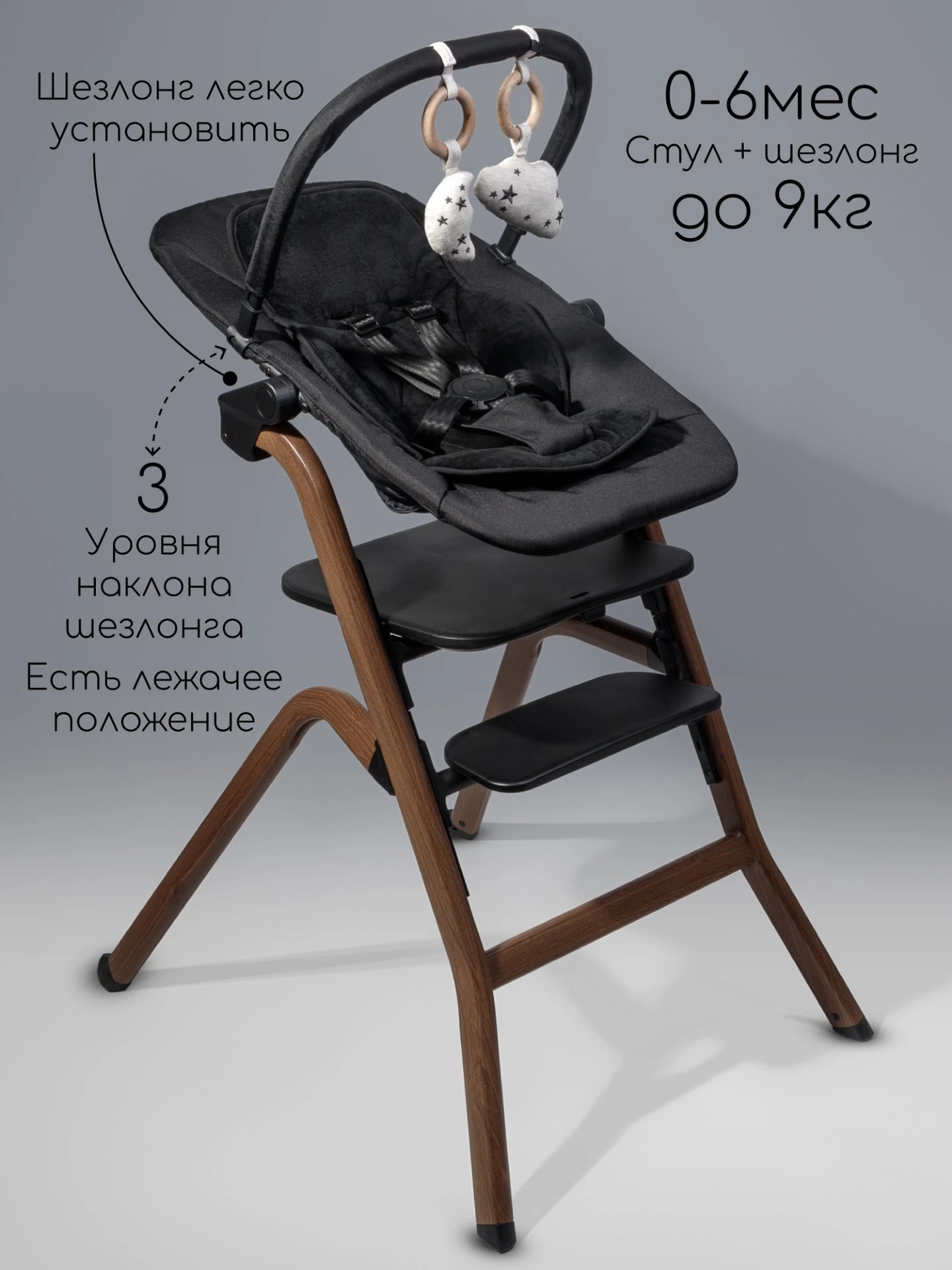 Стульчик для кормления 3 в 1 Winnie