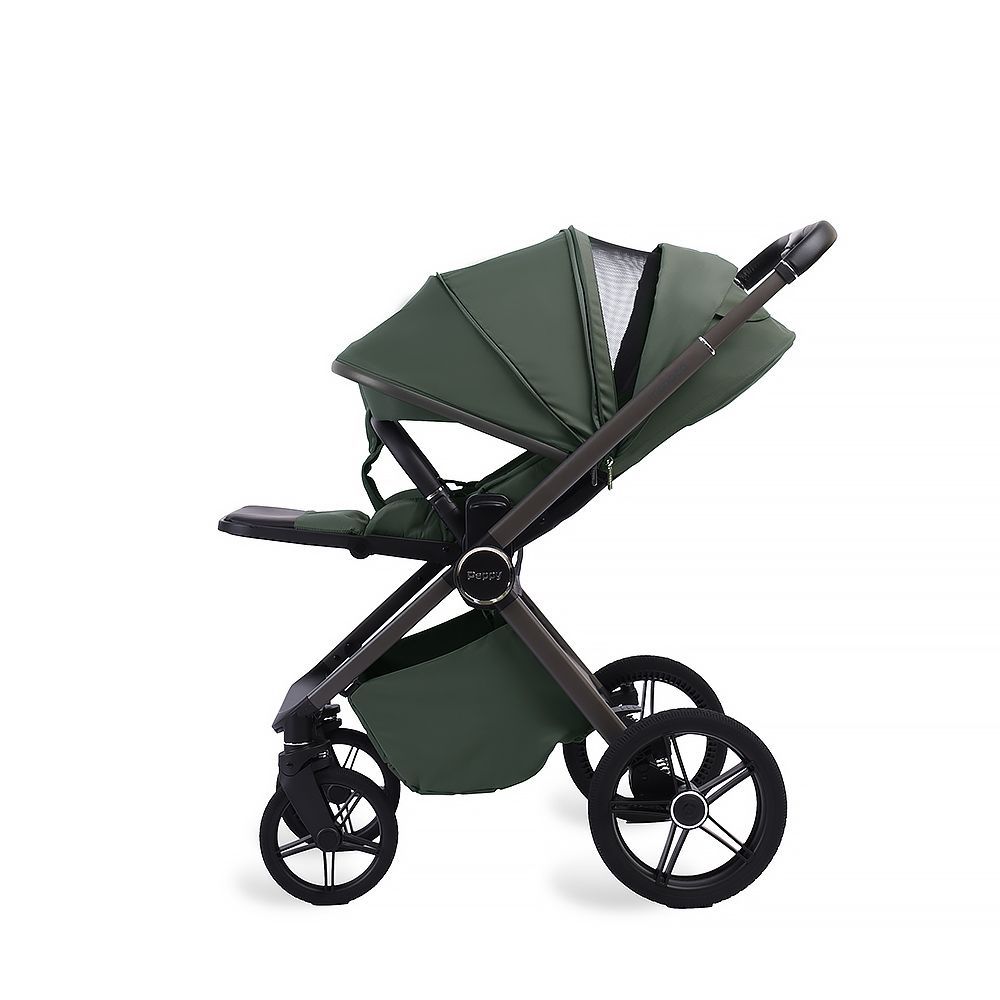Коляска 2в1 Peppy Monaco Plus Oliva Green (рама серая)