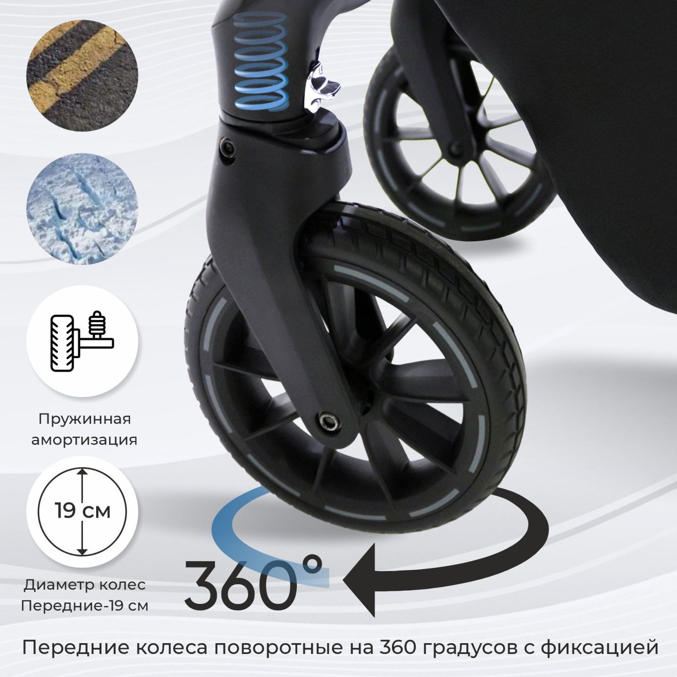 Коляска 2в1 Sweet Baby Vento Blue