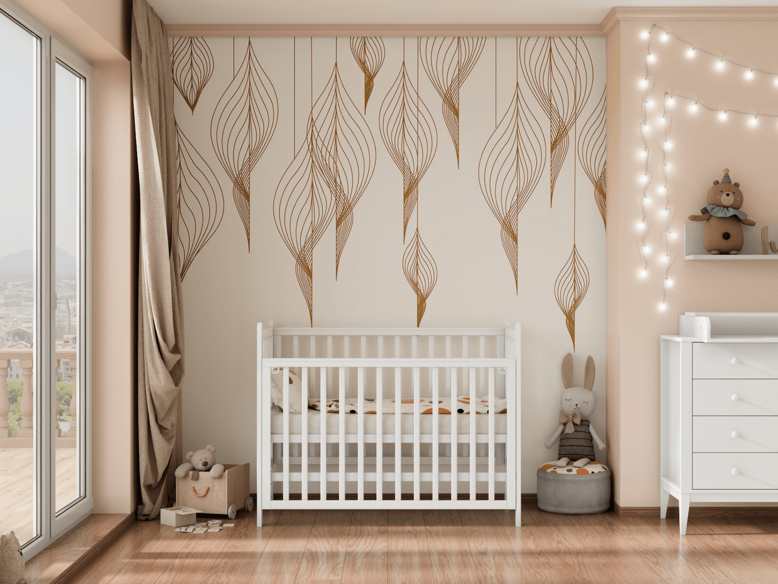 Кроватка Lunna Lika белый