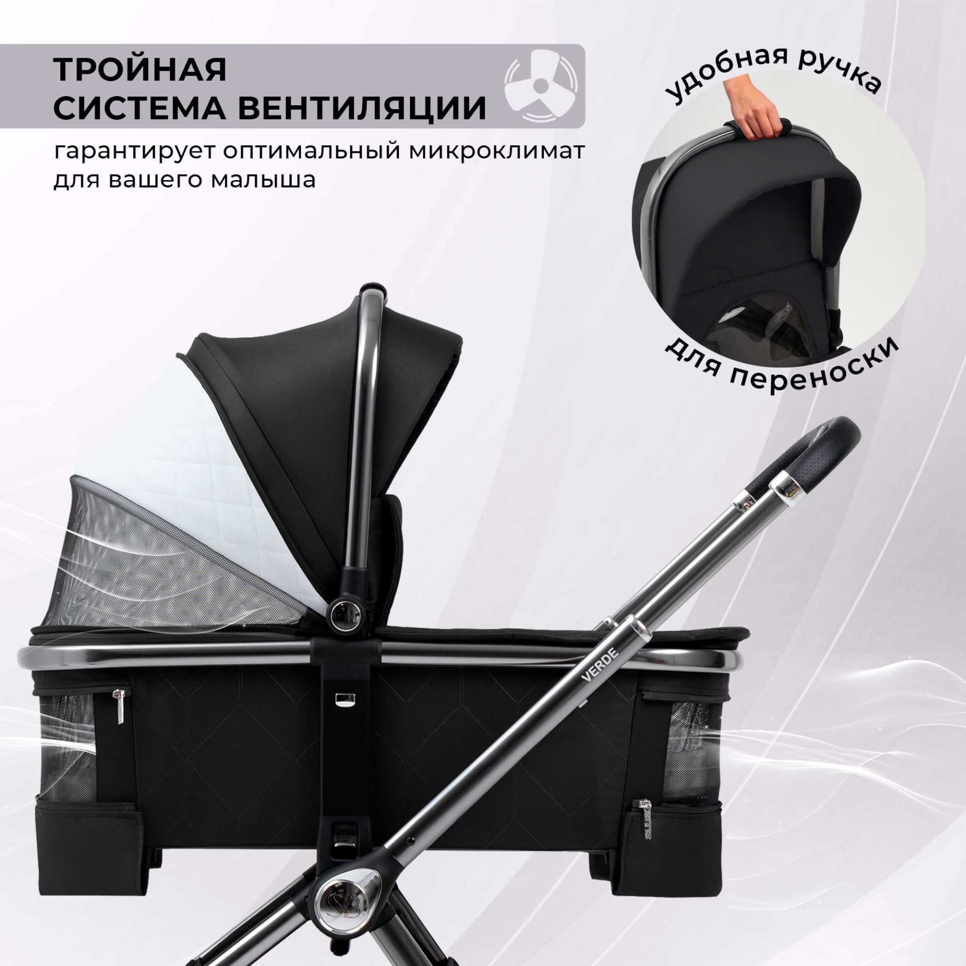 Коляска Sweet Baby Verde Silver Black