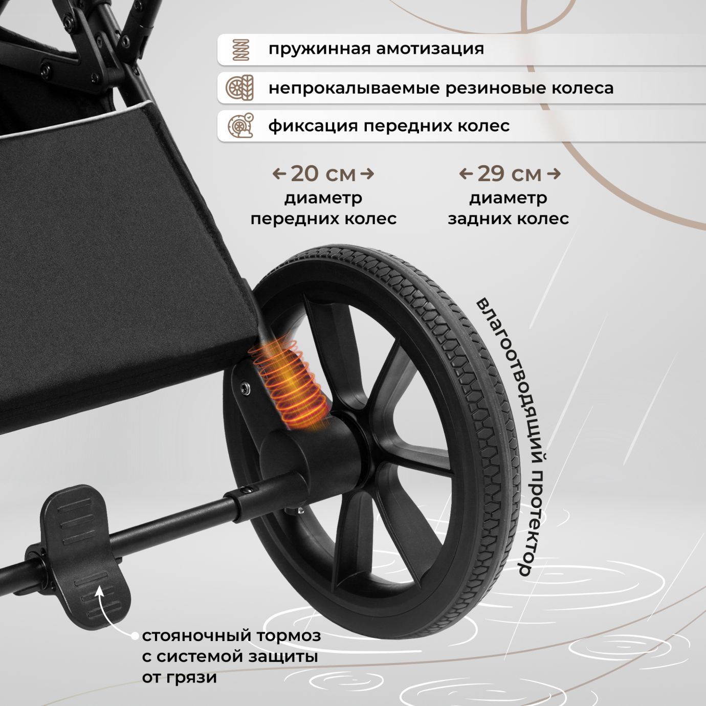 Коляска SBL Massimo Black