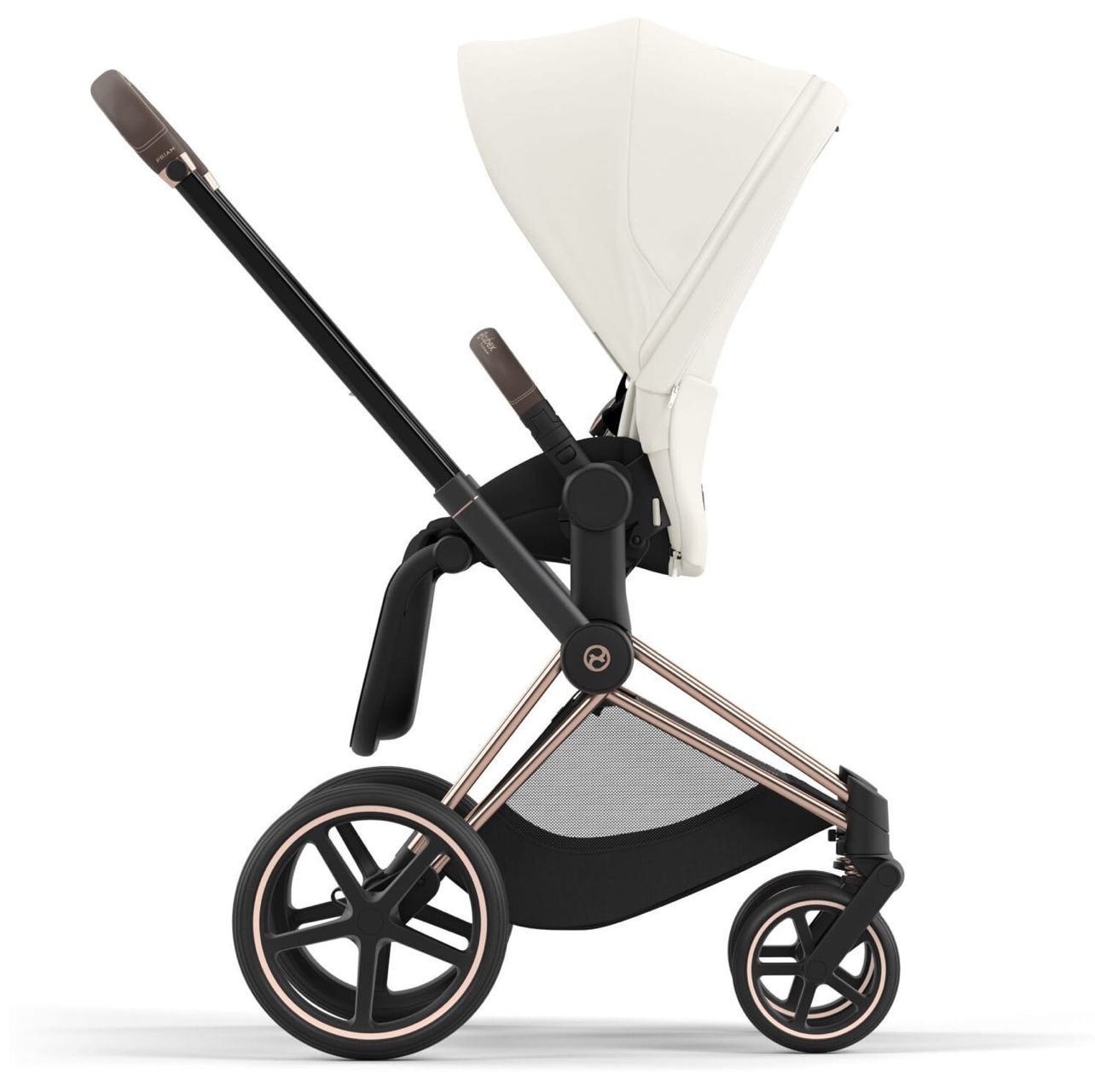 Cybex Priam IV коляска 2 в 1 white рама gold