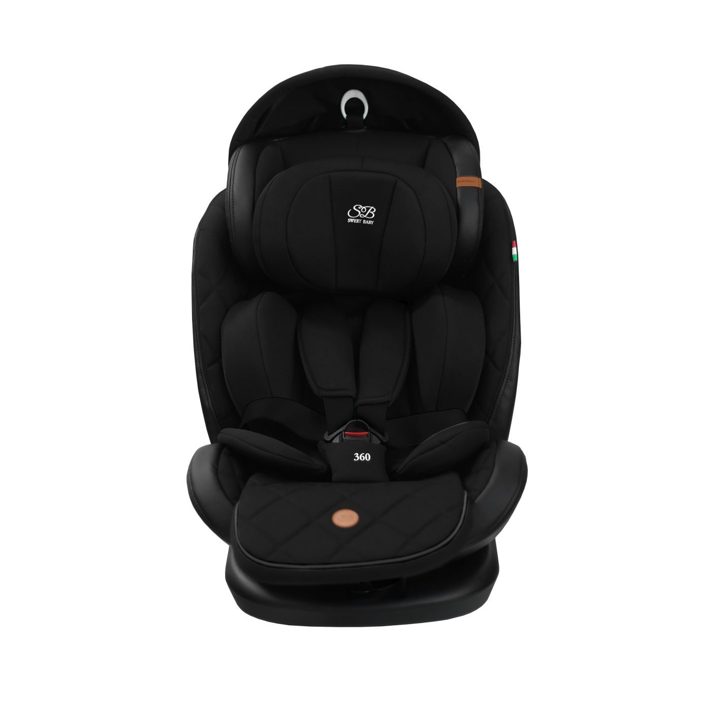 Автокресло поворотное группа 0123 (0-36) Suburban 360 Isofix Black