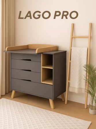 Комод Rant Lago Pro 800/4 MOON GREY