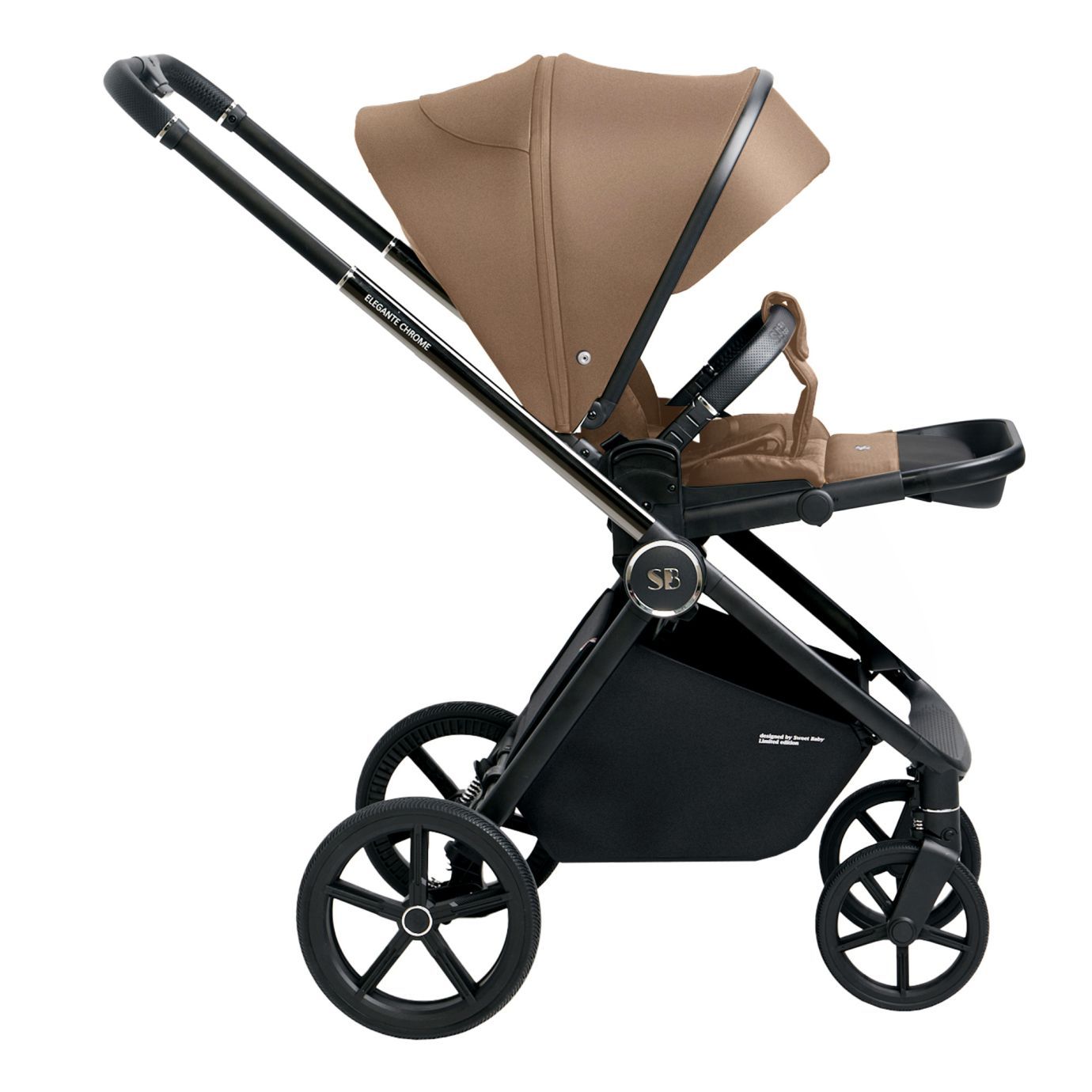 Прогулочная коляска Elegante Chrome Brown