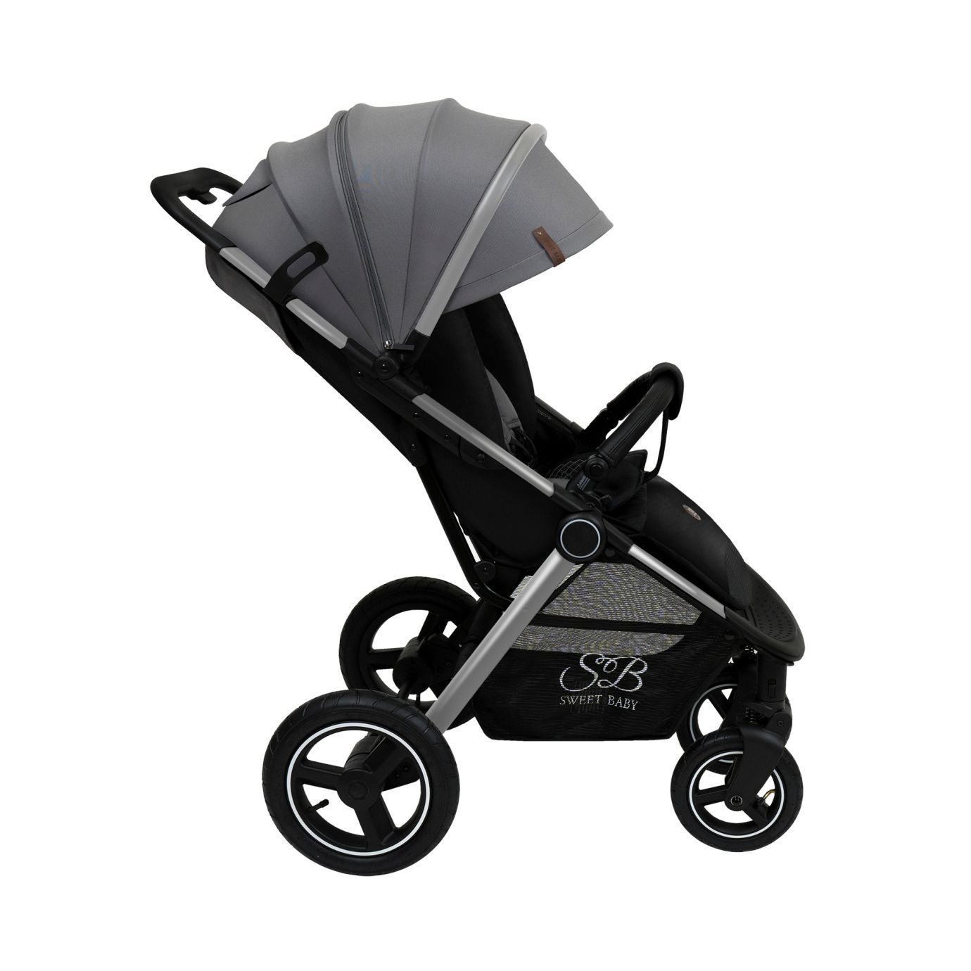 Прогулочная коляска Suburban Compatto Silver Gray (Air)