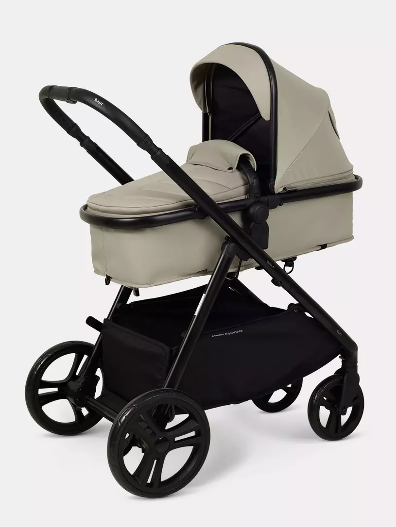 Коляска-трансформер для двойни и погодок Rant Dualo BEIGE