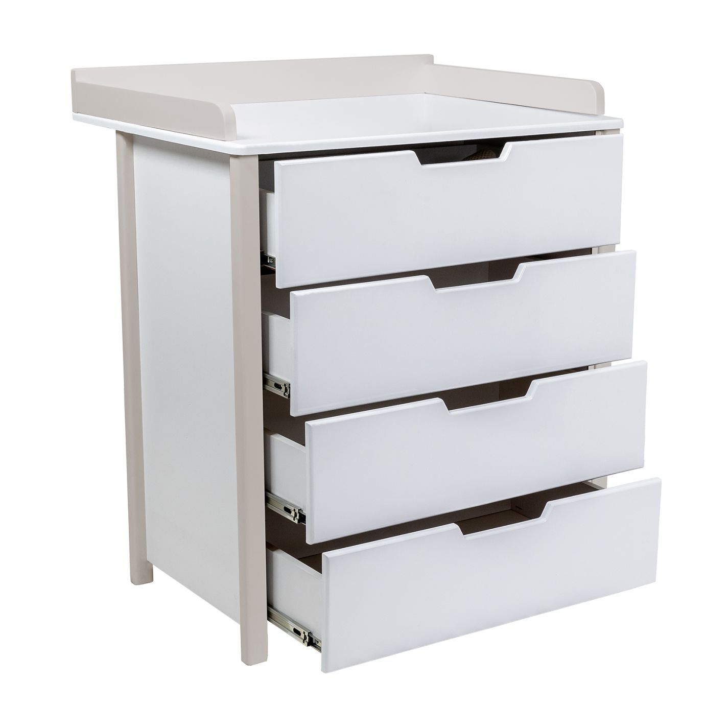 Пеленальный комод Perfetto Белый/Кашемир