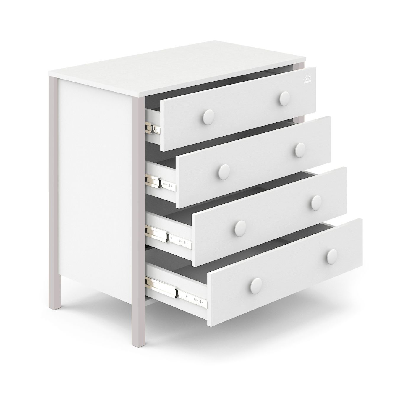 Пеленальный комод Giovanni Белый/Кашемир