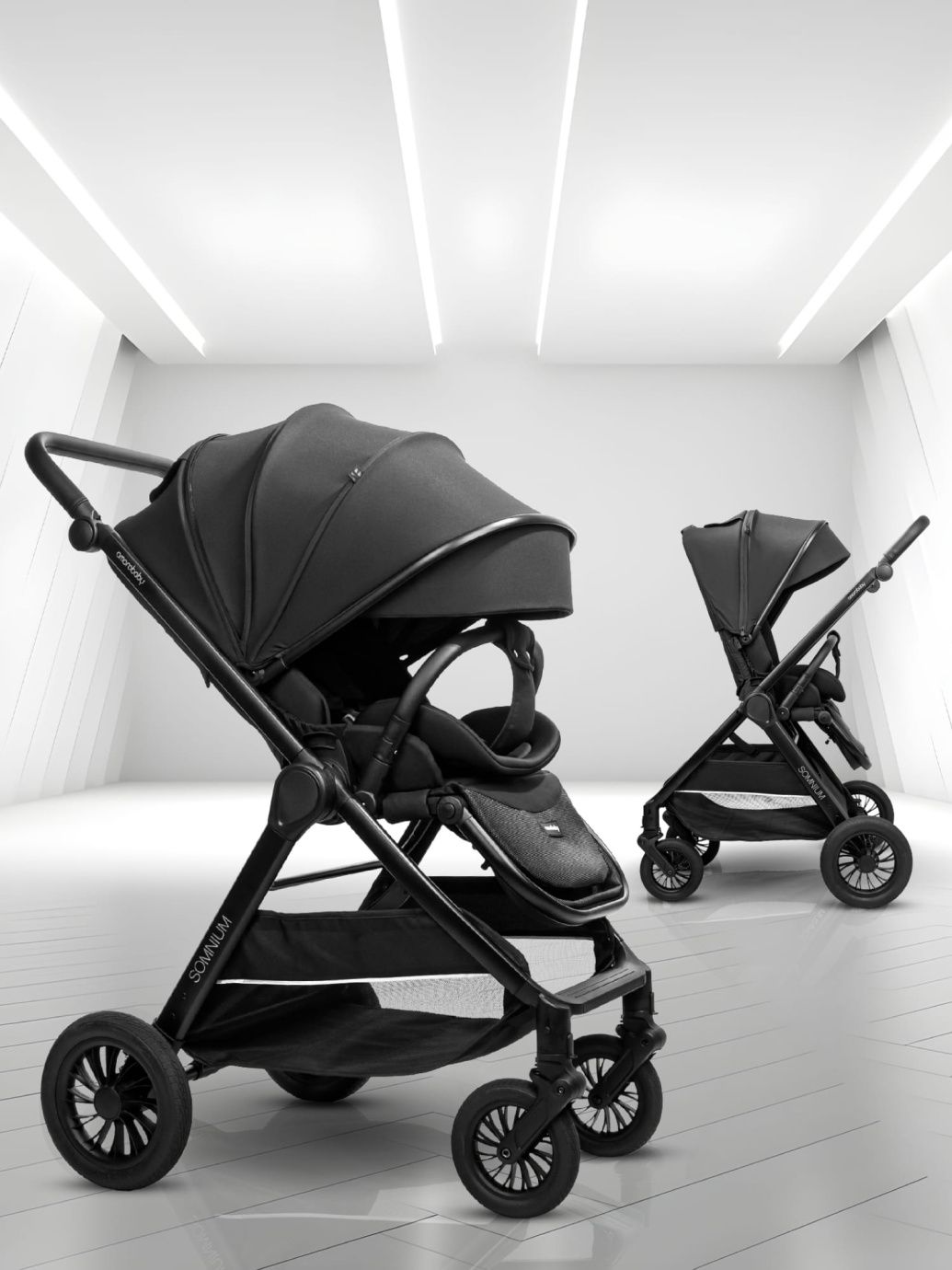 Прогулочная коляска с реверсивным блоком Somnium черная