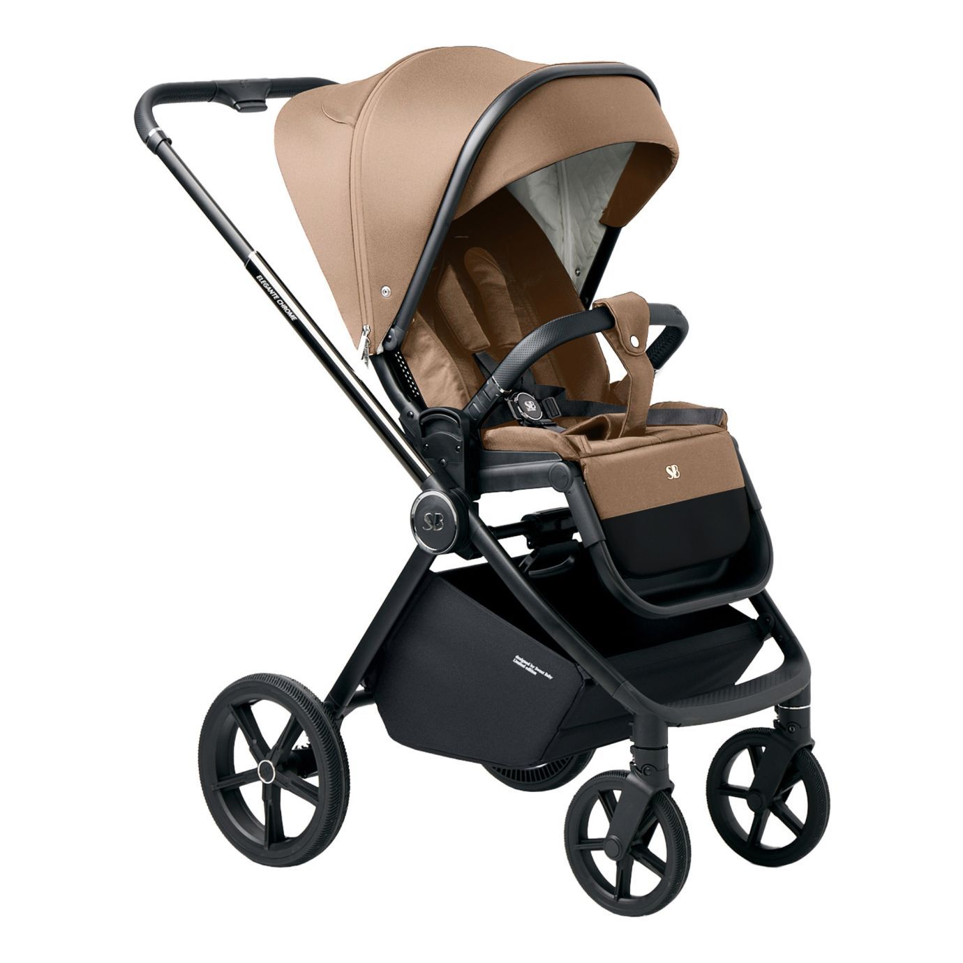 Прогулочная коляска Elegante Chrome Brown