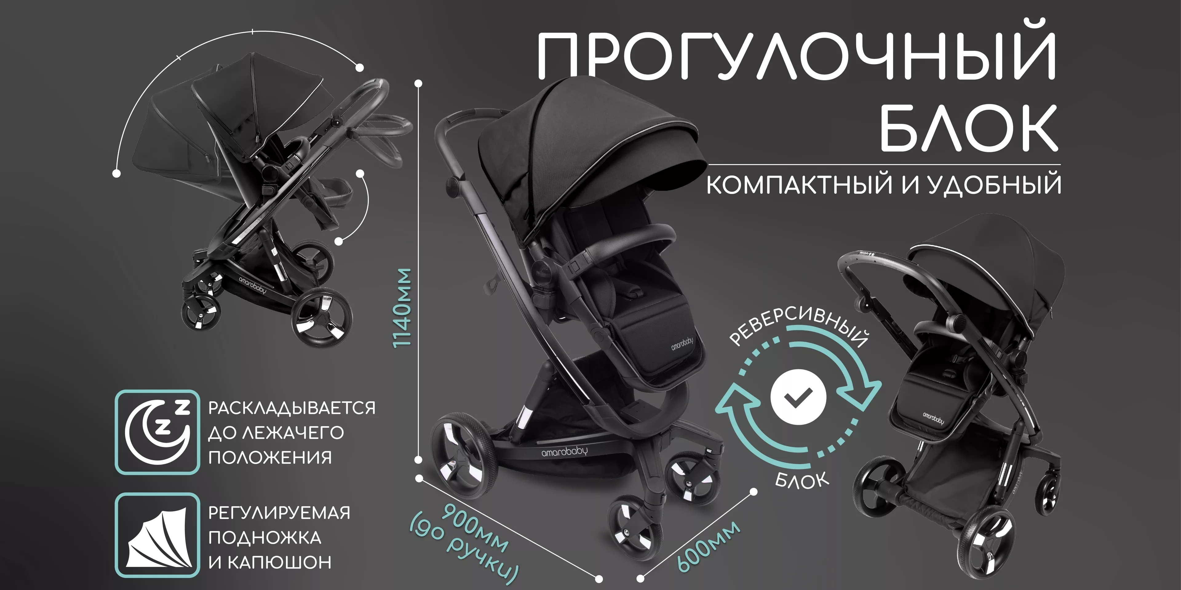 Коляска Amarobaby Tutum в интернет-магазине Оксмаркет. Коляска Amarobaby  Tutum: описание, отзывы, характеристики и фотографии.