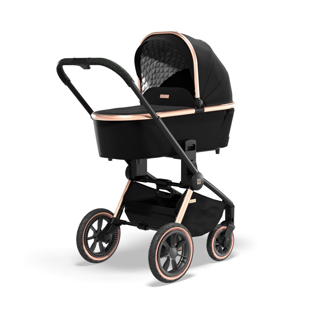 Коляска 2в1 Moon Resea S Rosegold