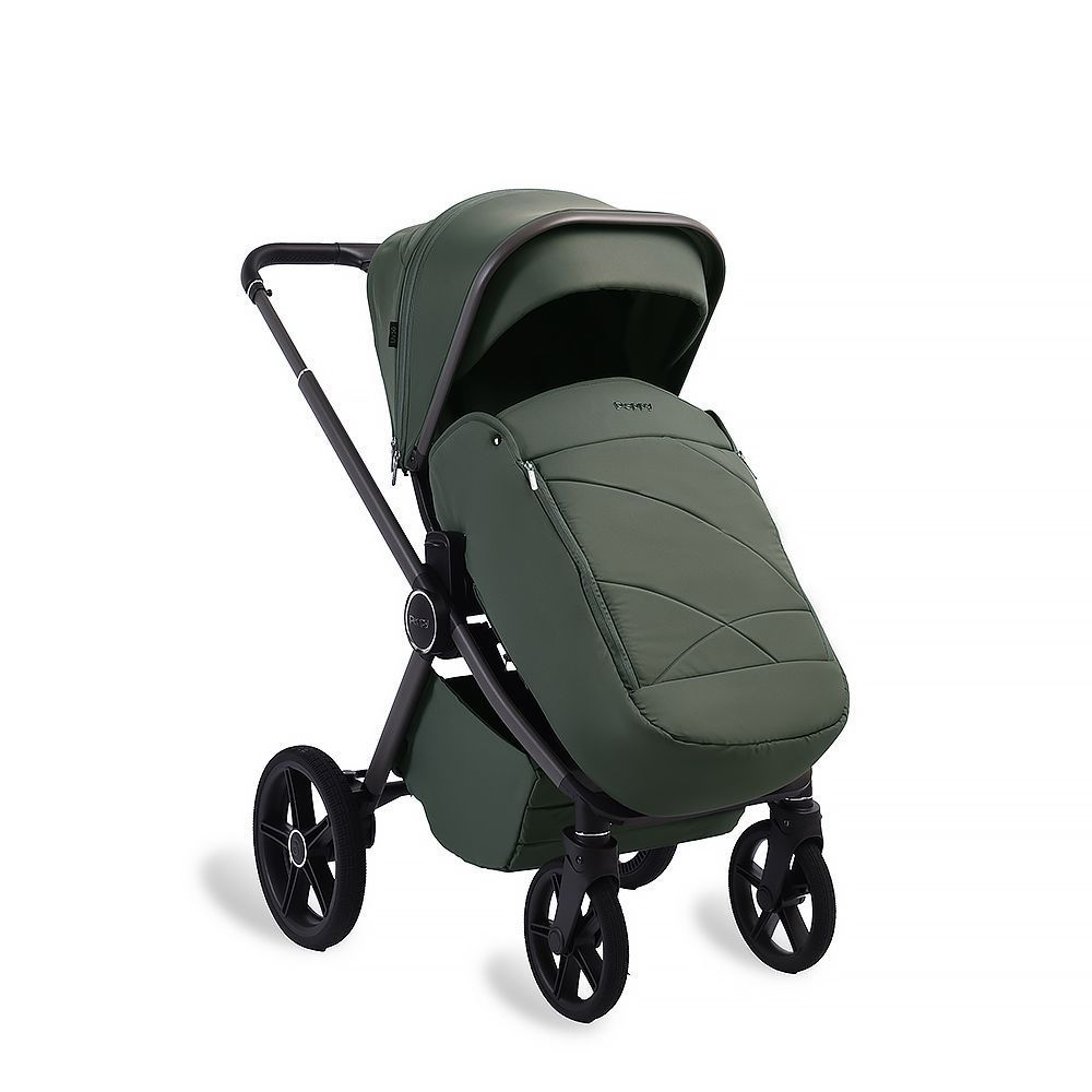 Коляска 2в1 Peppy Monaco Plus Oliva Green (рама серая)