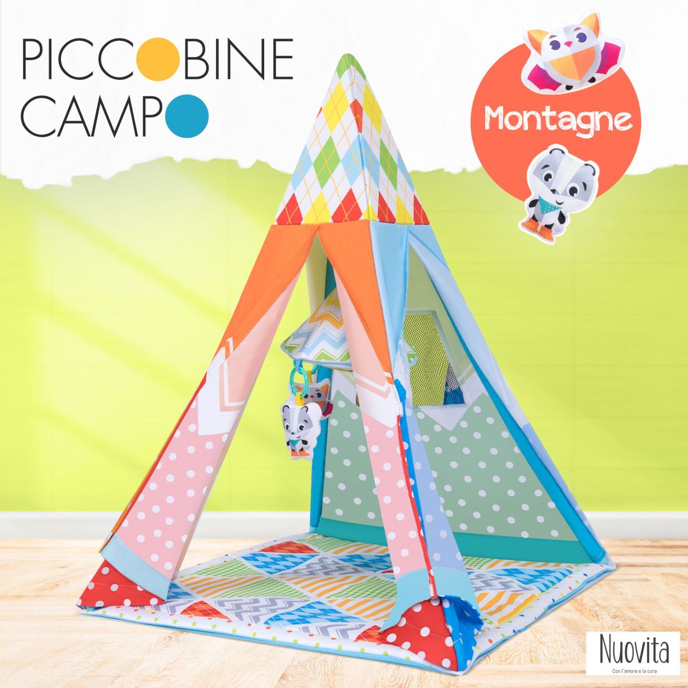 Развивающий коврик NUOVITA PICCOBINE CAMPO, горы