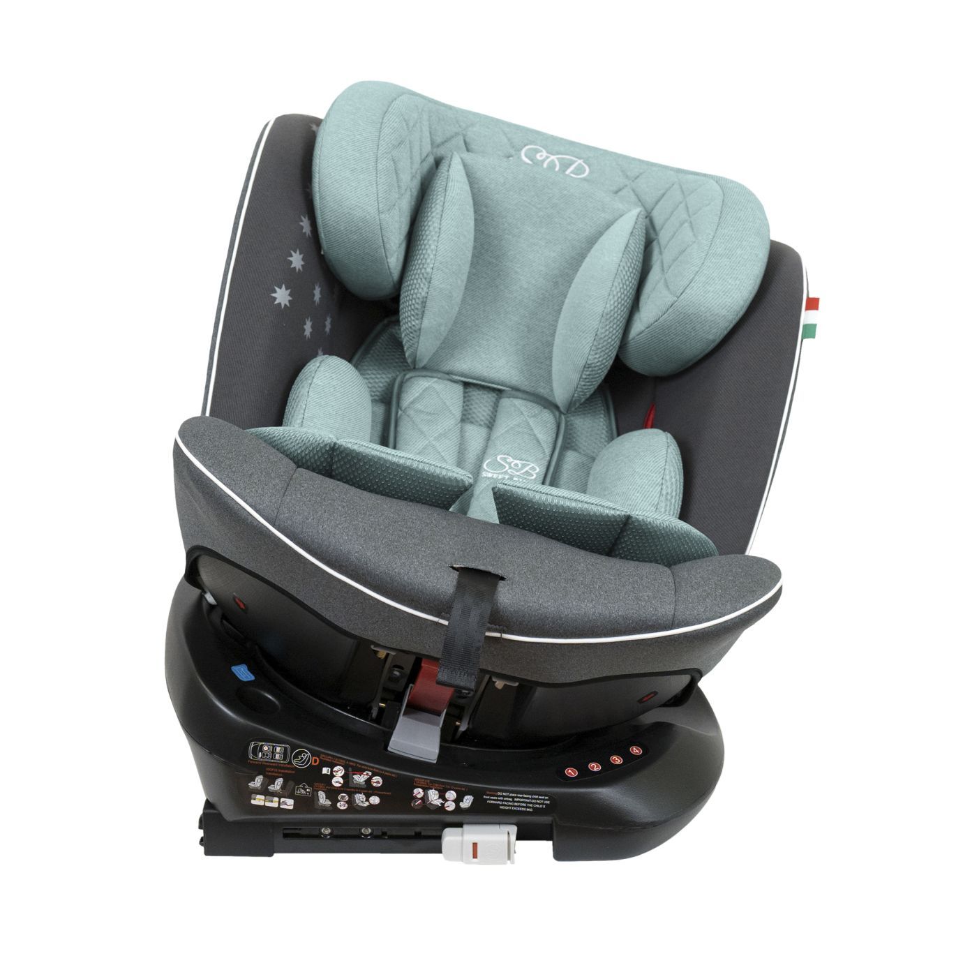 Автокресло группа (0-36) Crosstour 360 SPS Isofix Grey/Turquoise