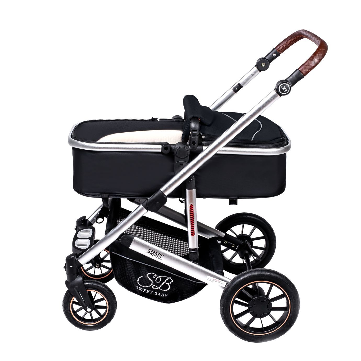 Коляска-трансформер Amare Black