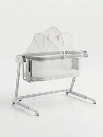Колыбель приставная Sweet Baby Comfort белая/серая