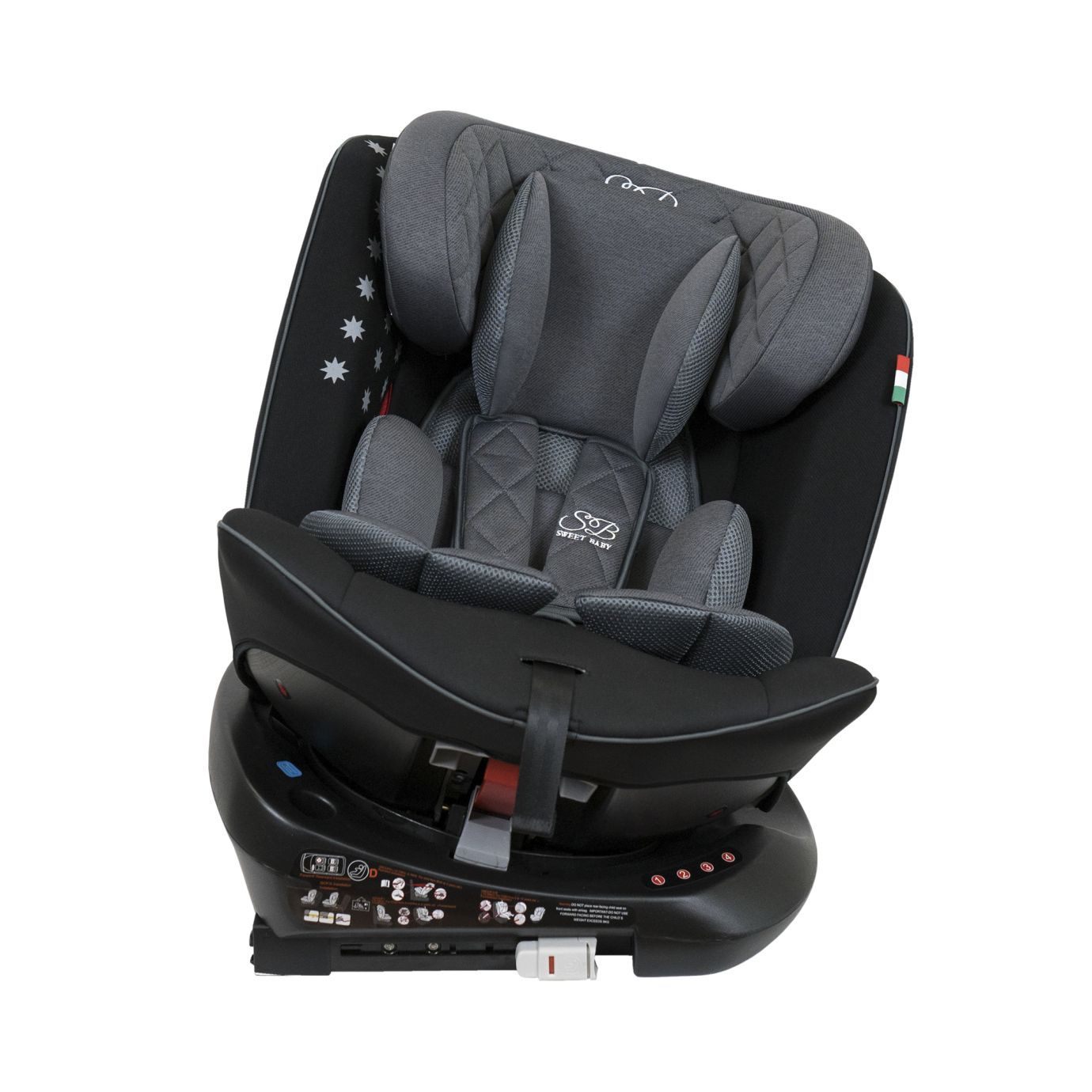 Автокресло группа (0-36) Crosstour 360 SPS Isofix Grey/Black