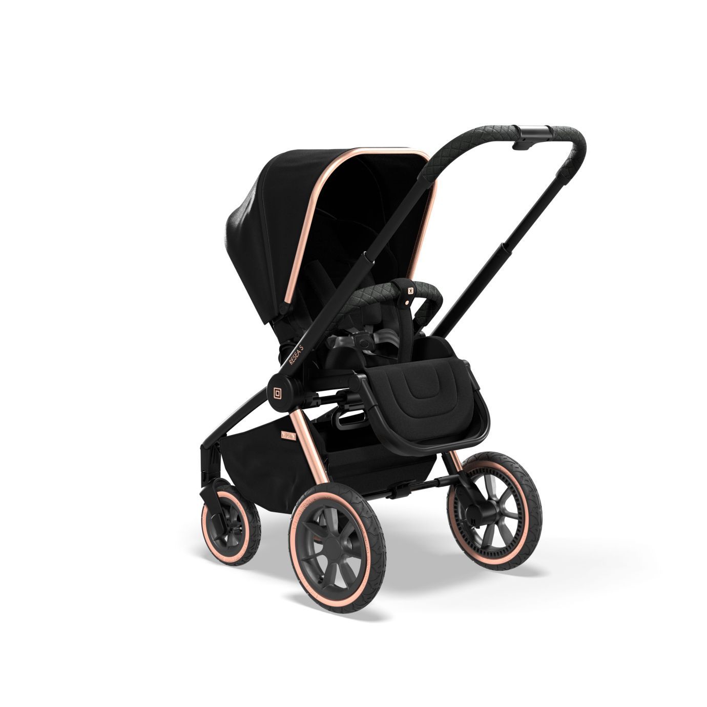 Коляска 2в1 Moon Resea S Rosegold