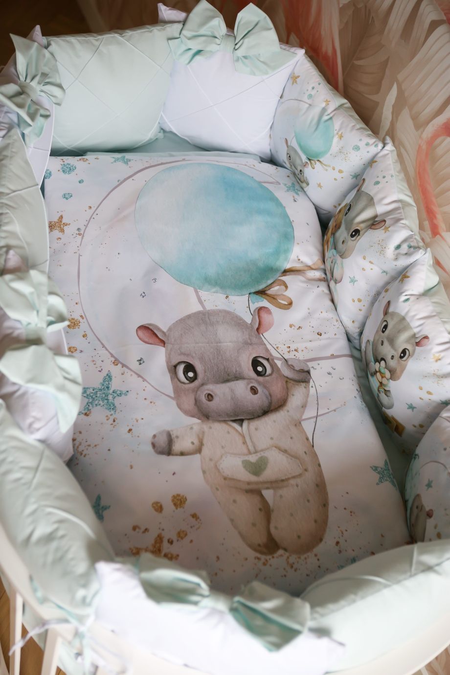 Комплект 17 предметов премиум "бегемотики"