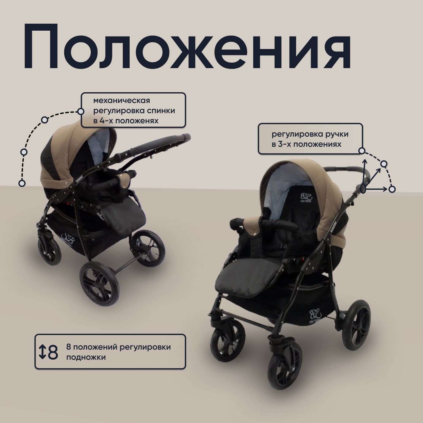 Коляска 2в1 Mimmi