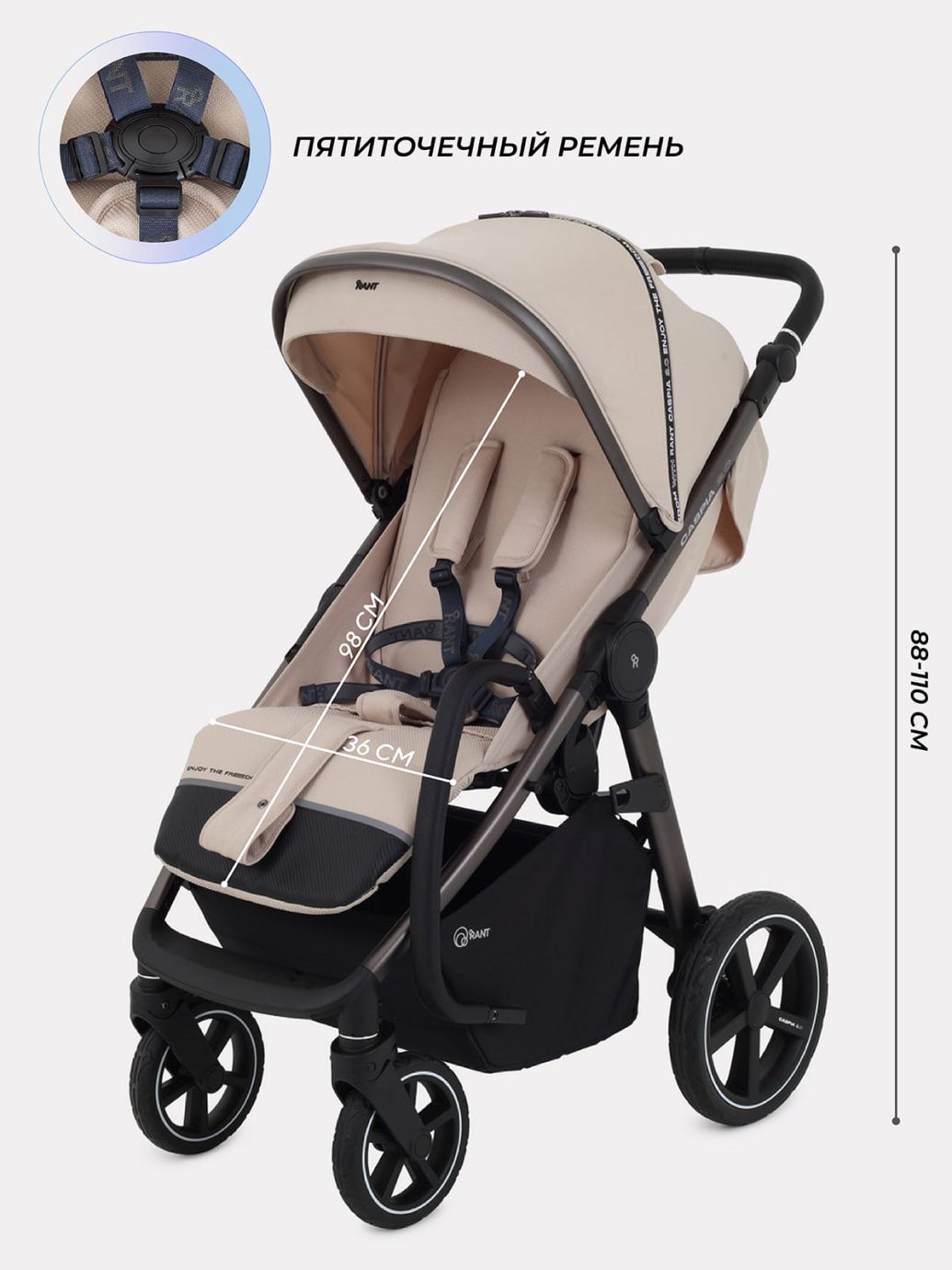 Коляска прогулочная Rant Caspia 2.0 2025