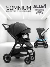 Прогулочная коляска с реверсивным блоком Somnium черная
