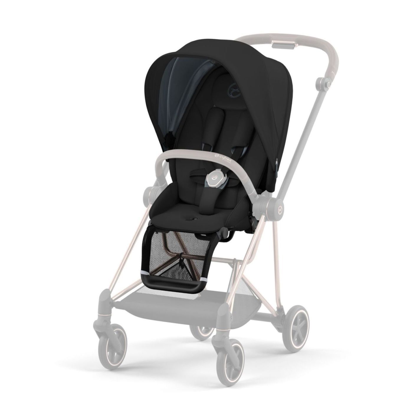 Cybex Mios III Прогулочная коляска, шасси Rose Gold, Sepia Black