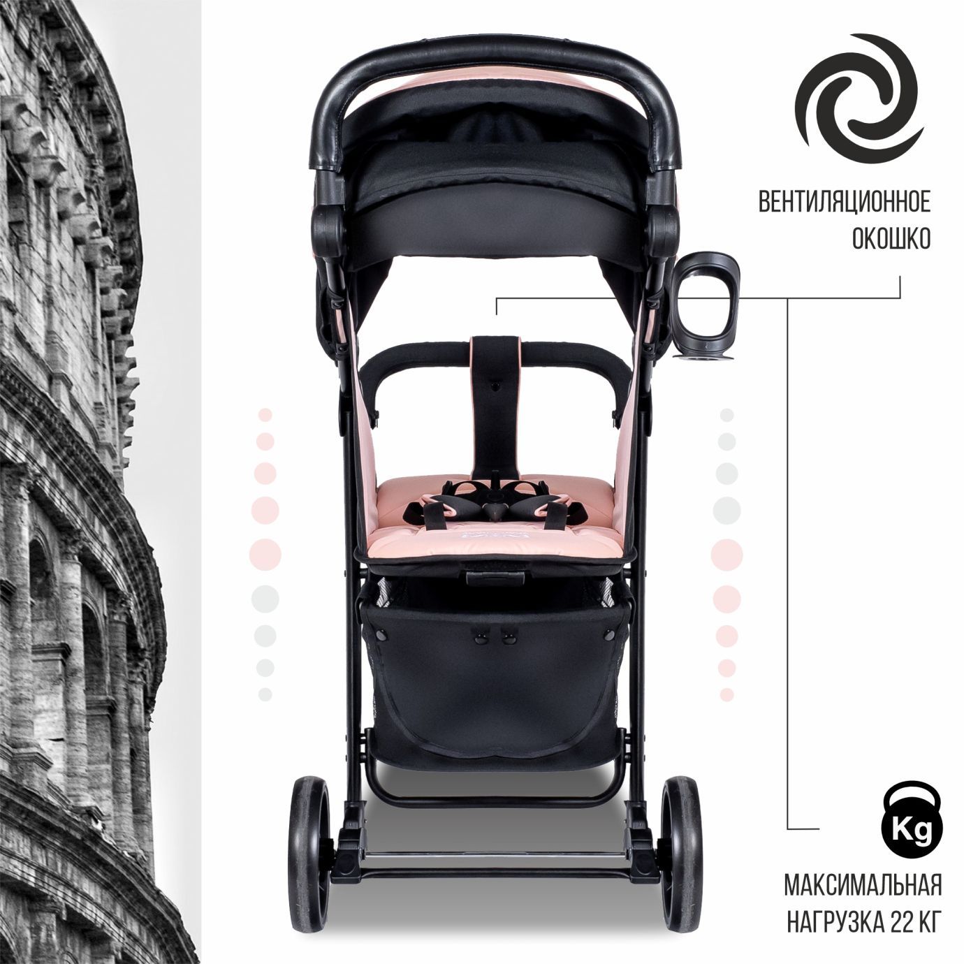 Прогулочная коляска Rapido French Rose