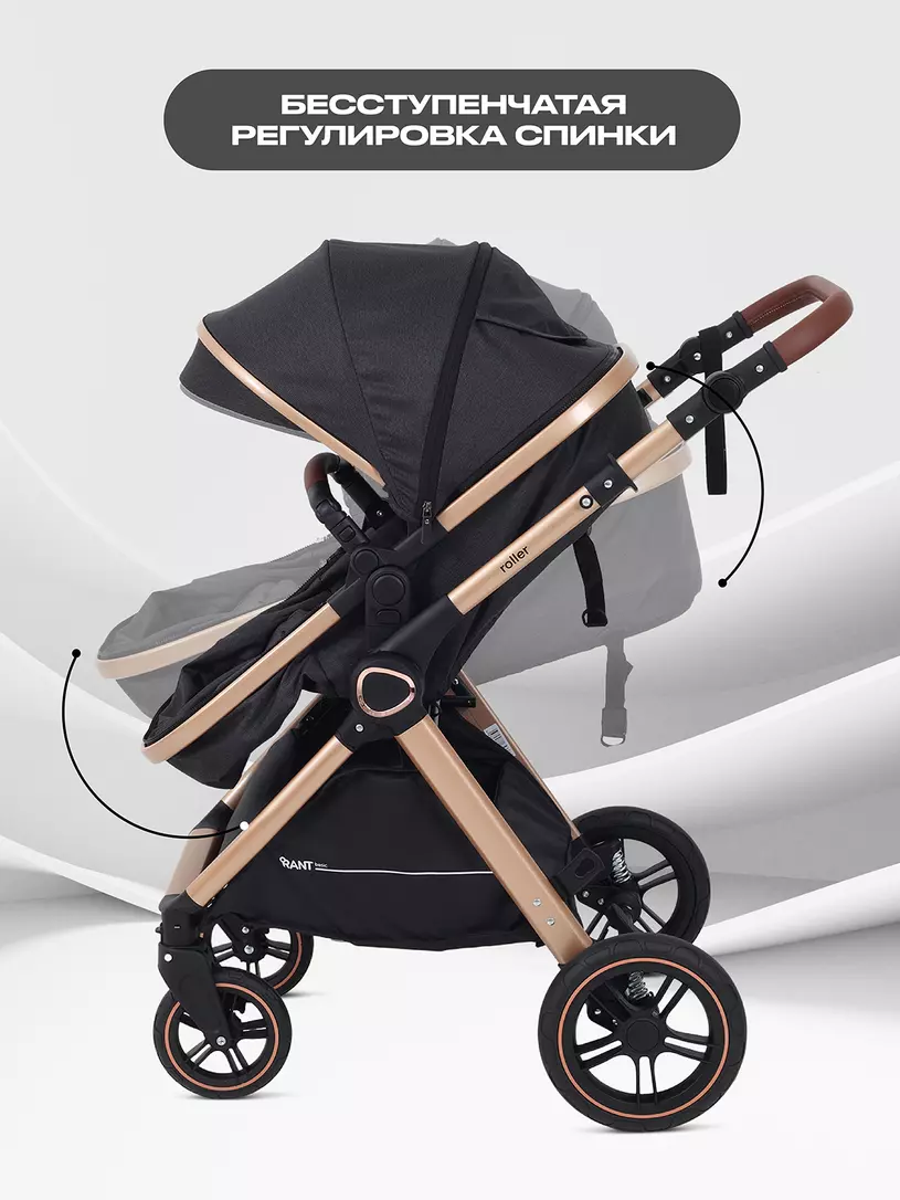 Коляска-трансформер Rant Basic Roller Gold 2024