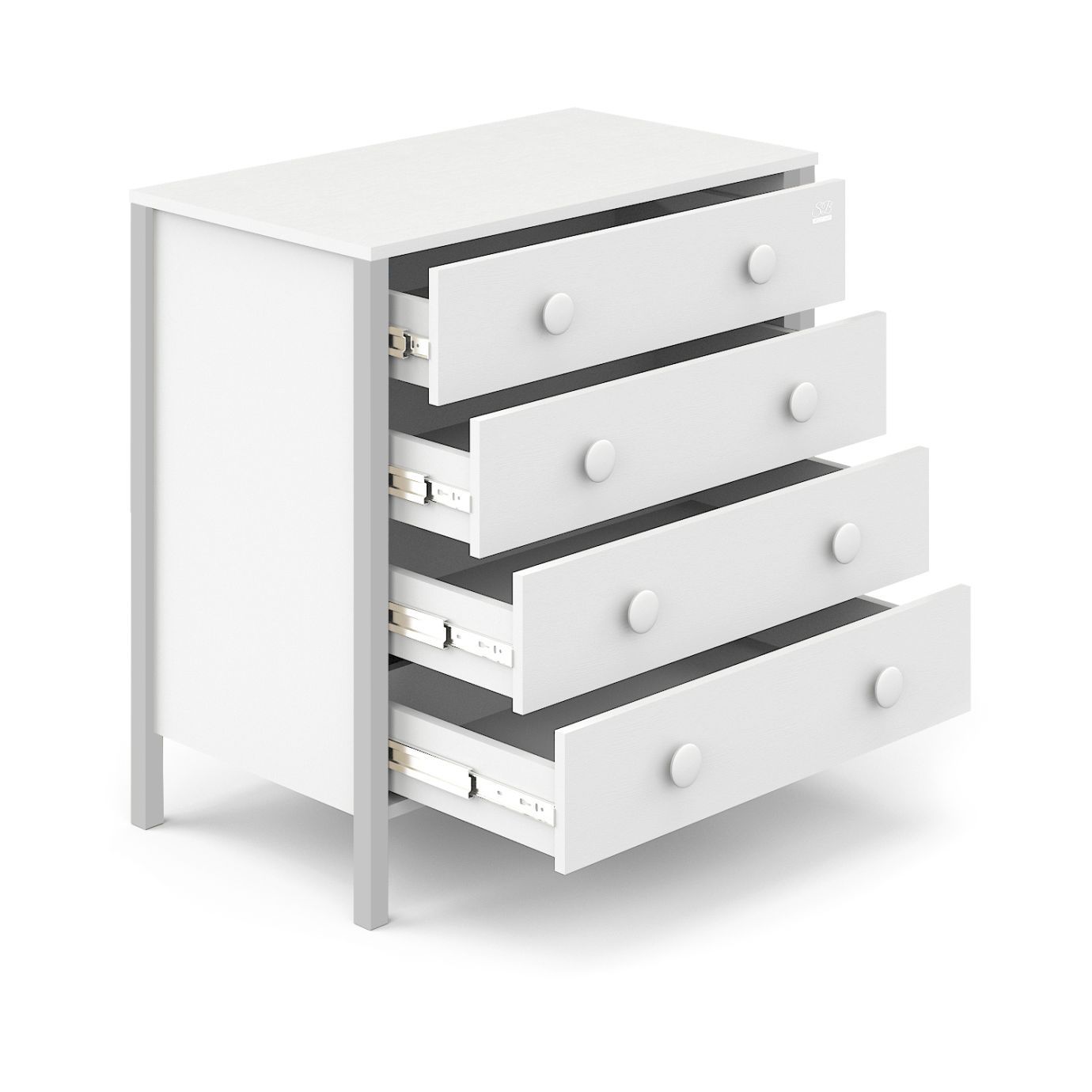 Пеленальный комод Giovanni Белый/Серый камень