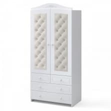 Шкаф двухдверный Тиффани декор стразы