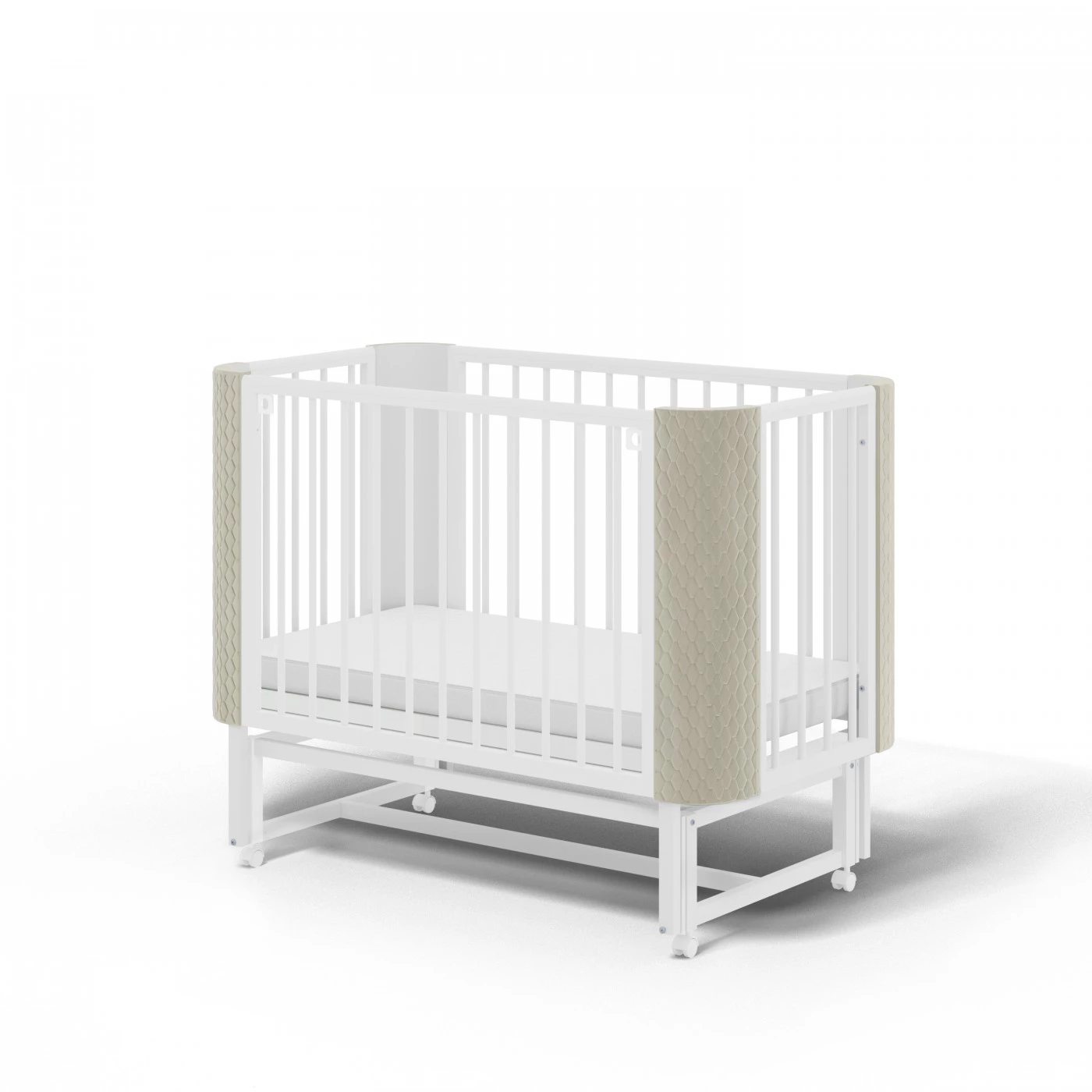 Кроватка Млада "Фаворит" велюр с маятником