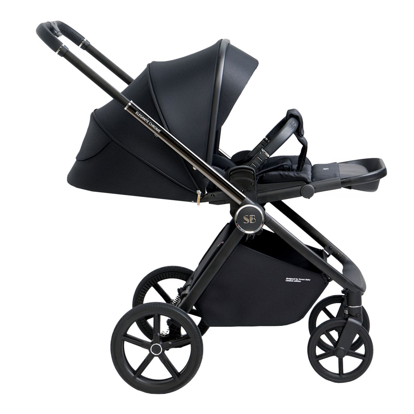 Прогулочная коляска Elegante Chrome Black